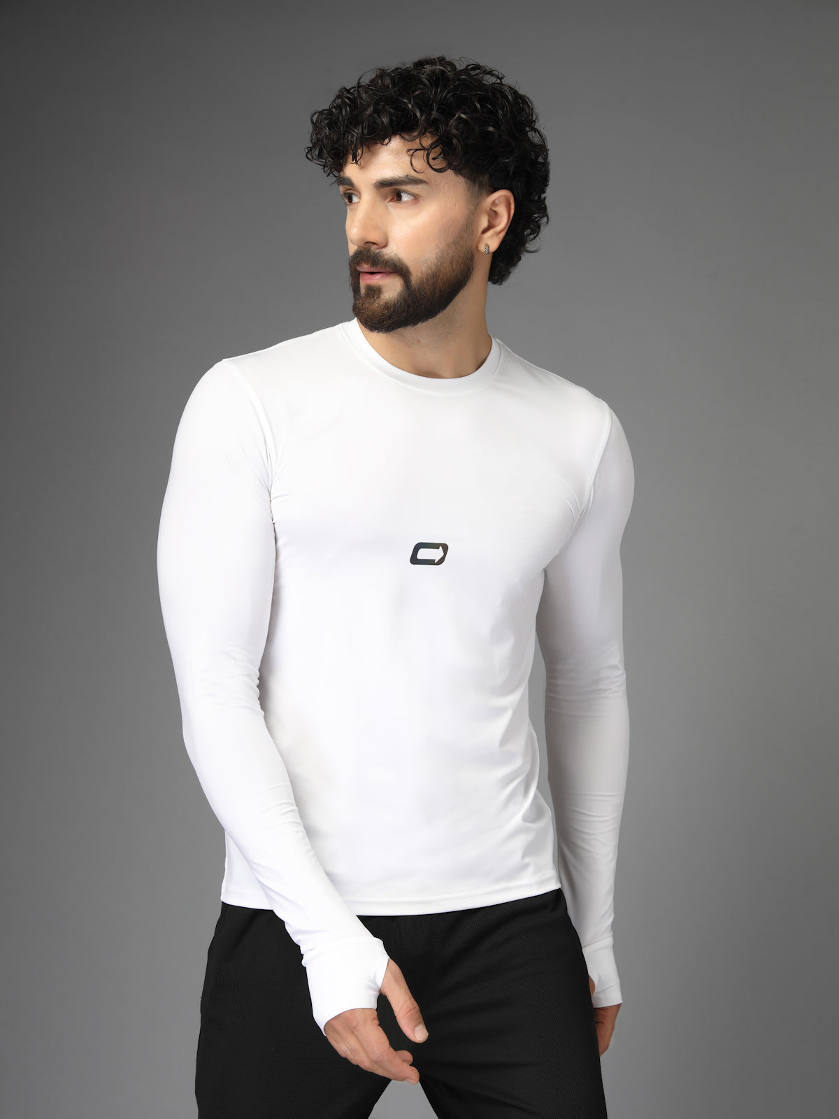 GoBuddy Men's Fitted Full-Sleeves Compression T Shirt