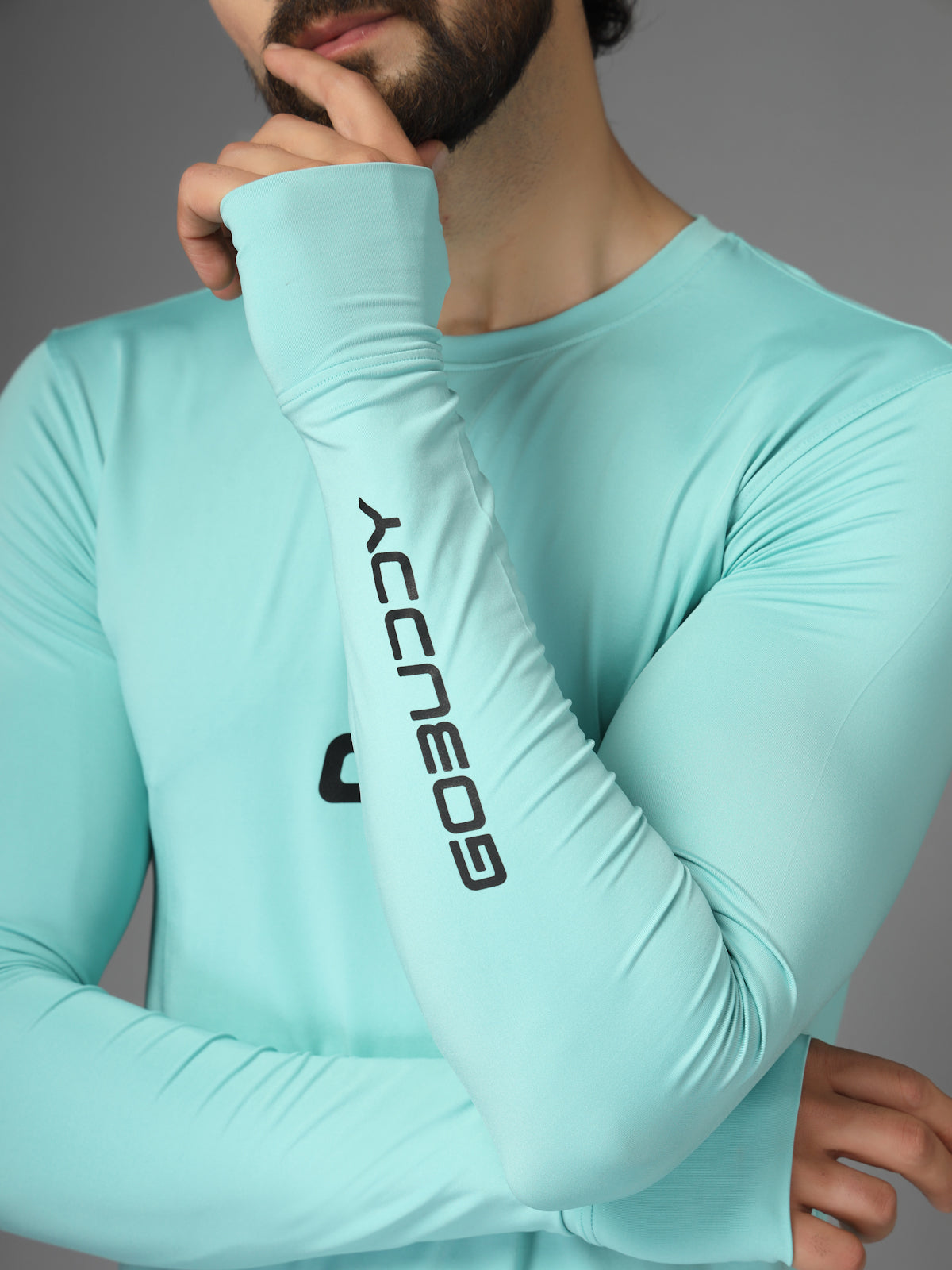 GoBuddy Men's Fitted Full-Sleeves Compression T Shirt
