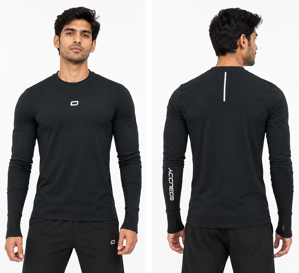 GoBuddy Men's Fitted Full-Sleeves Compression T Shirt
