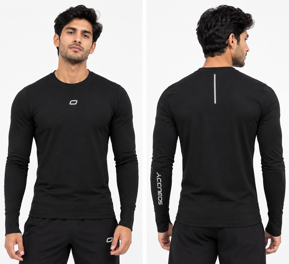GoBuddy Men's Fitted Full-Sleeves Compression T Shirt