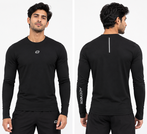 GoBuddy Men's Fitted Full-Sleeves Compression T Shirt
