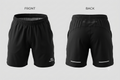 GoBuddy Men's Regular Shorts with Full Lining — Black