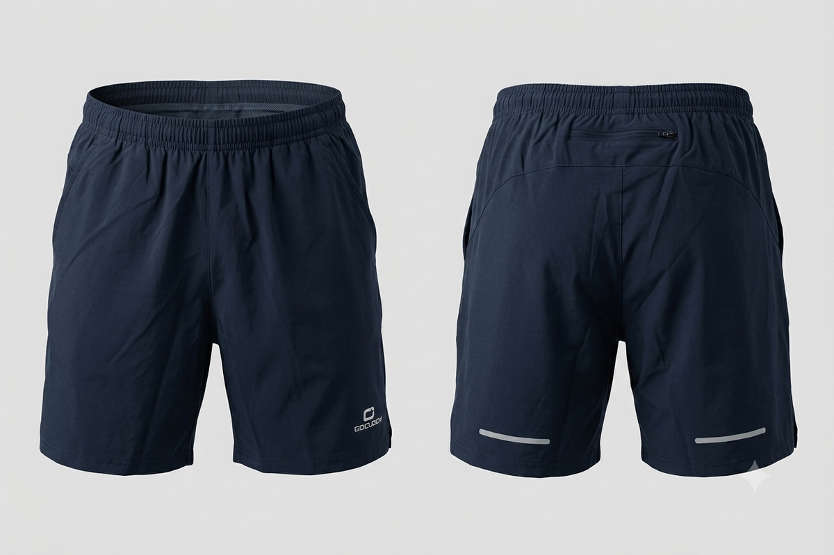 GoBuddy Men's Regular Shorts with Full Lining — Dark Navy